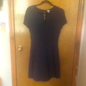 Navy blue Cotten skater dress
